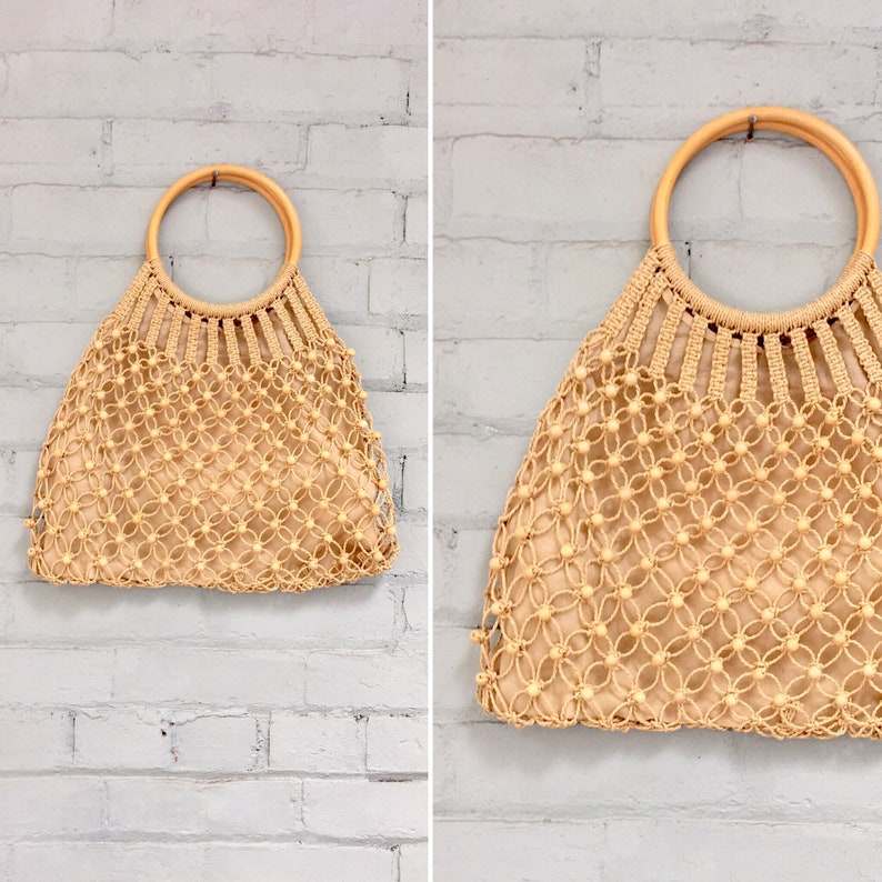 macrame jute bag