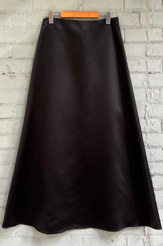 vintage 1990s black maxi skirt 90s elegant evenin… - image 6