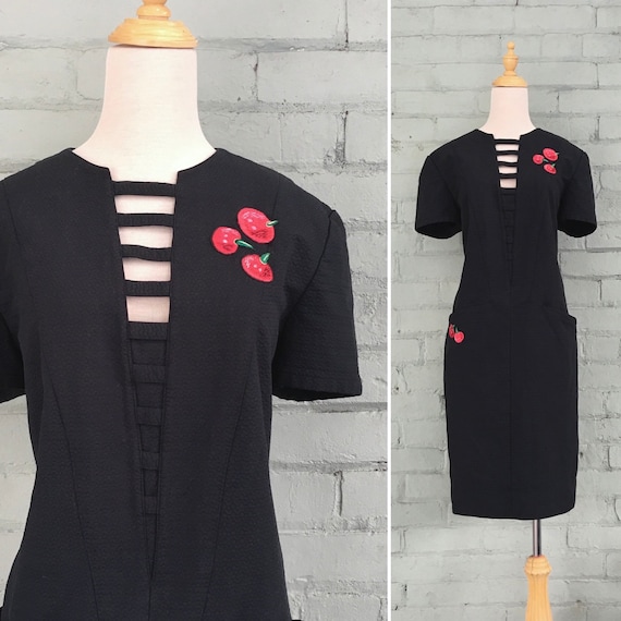 1980s designer dress / 80s LOUIS FERAUD cocktail d