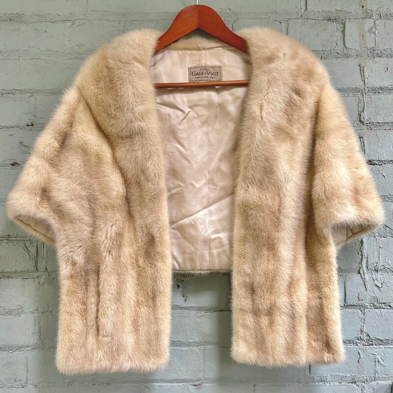 1950s Vintage Fur Capelet (L)