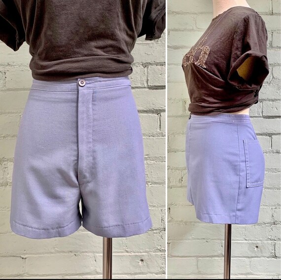 Vintage 1970s High Waisted Shorts 70s Flat Front Casual Shorts Mod Boho Disco Summer Shorts Small Etsy Canada