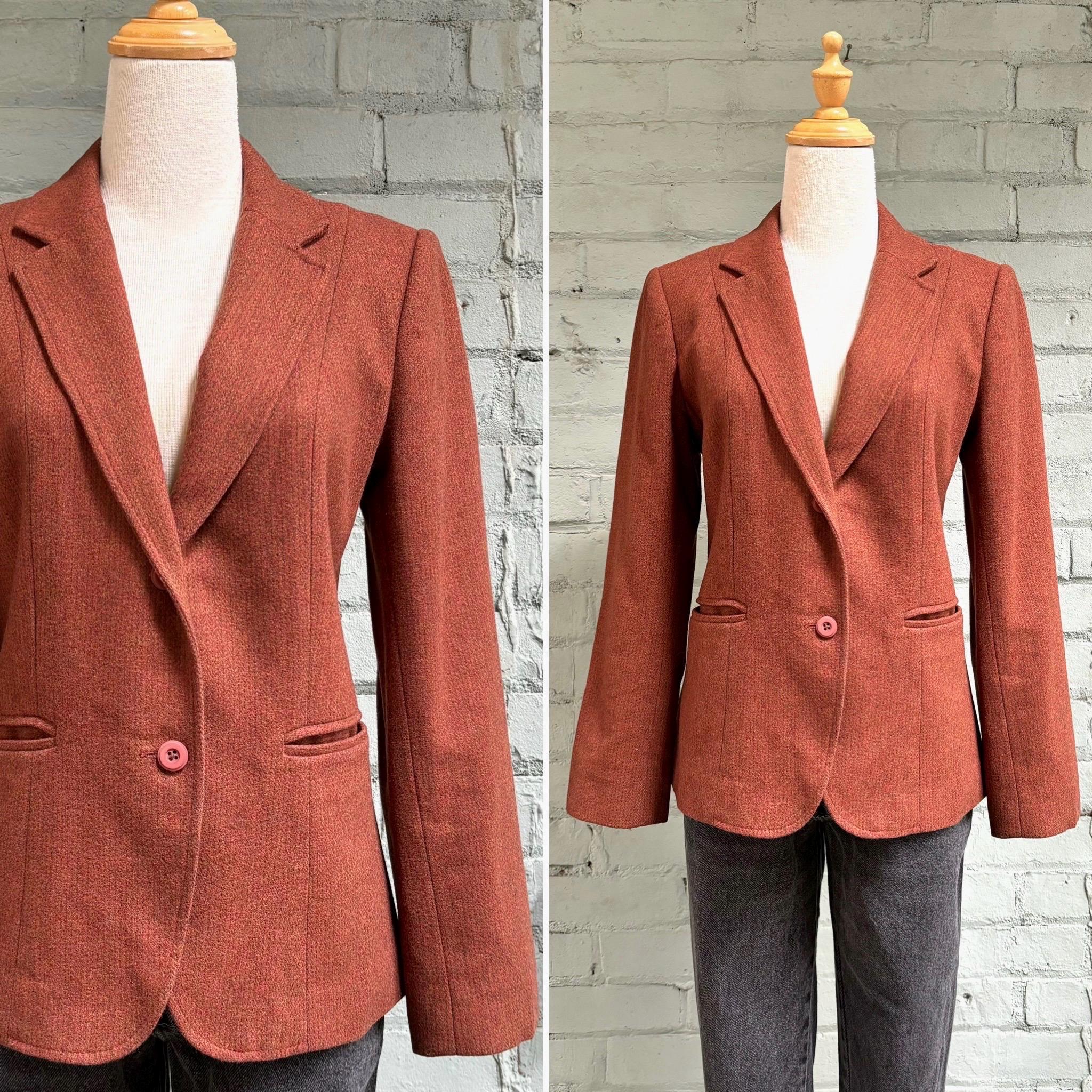 Manteau en cuir marron vintage