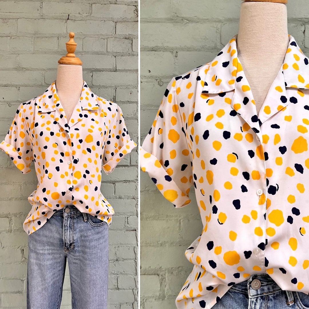80'S BC ETHIC short sleeve open collar shirt, men's XL size unclear ivory Vintage Second Hand