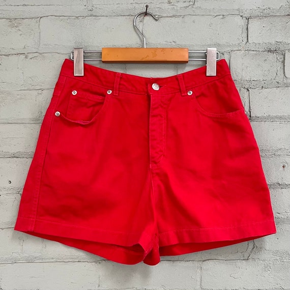 vintage 1980s high rise denim shorts 80s DKNY col… - image 6