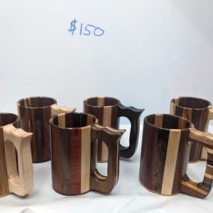 32oz Wooden Mug Listing 1 of 3