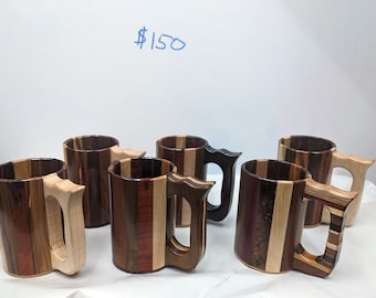 32oz Wooden Mug Listing 1 of 3