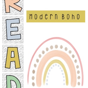 Modern Boho Read Sign