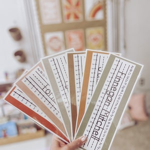 Simple Boho Editable Desk Plates