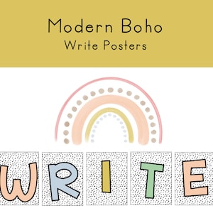 Moderne Boho Schreibposter