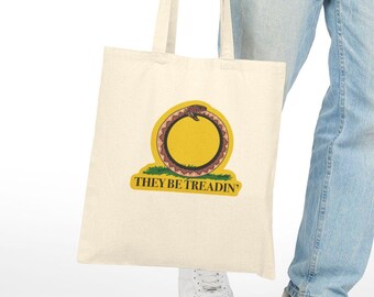 They Be Treadin' - Cotton Canvas Tote Bag