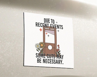 Some Cuts May Be Necessary - Car Magnet