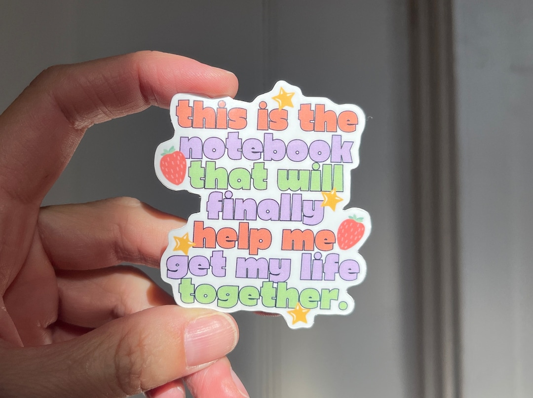 My Notebook Sticker This is the Notebook Waterproof Sticker | Meme Sticker, Trendy Sticker ...