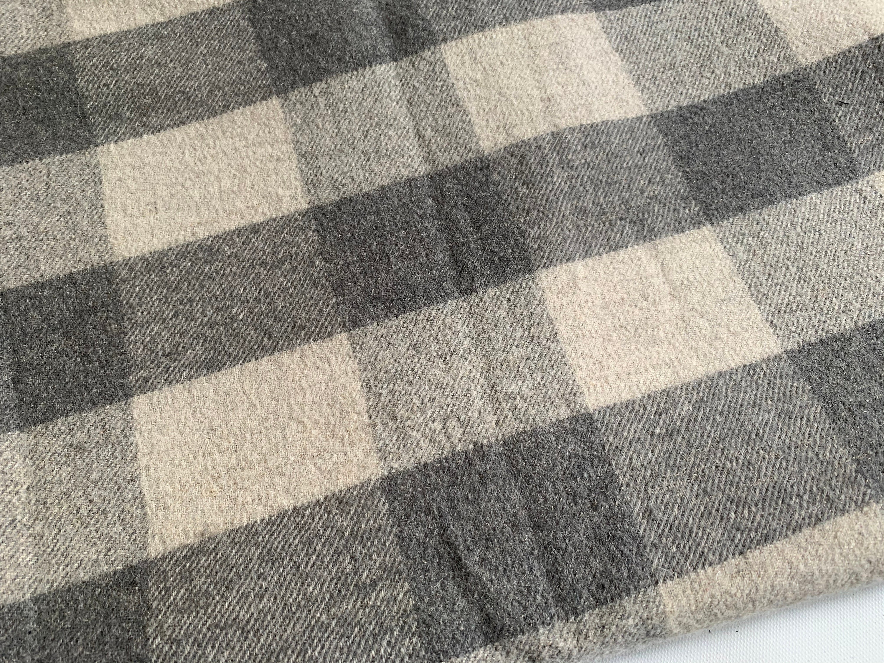 Buffalo Plaid Suiting Fabric / Gray Plaid Fabric / Fabric by | Etsy