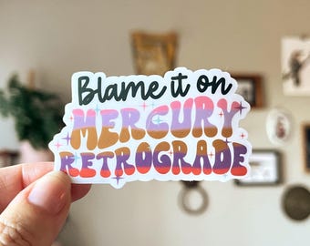 Mercury Retrograde Waterproof Vinyl sticker | Astrology