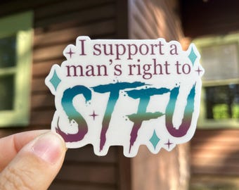 STFU Waterproof Vinyl Sticker