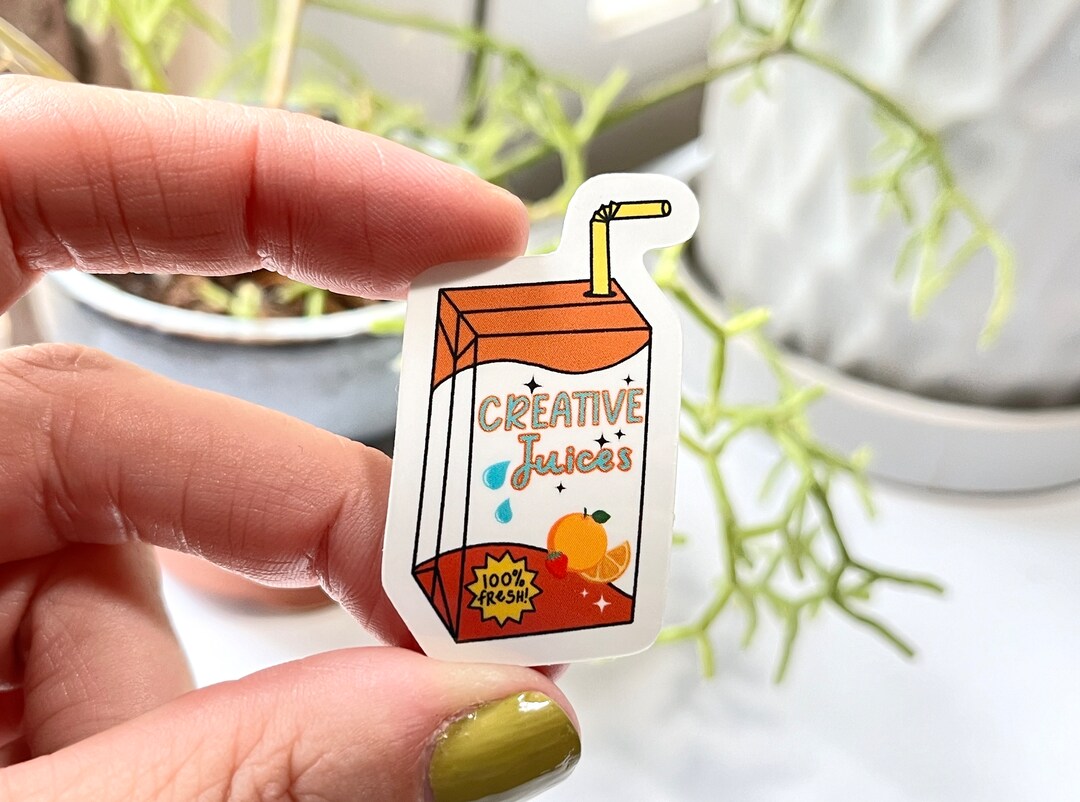 Creative Juices Sticker | Meme Sticker, Trendy Sticker, Water Bottle ...
