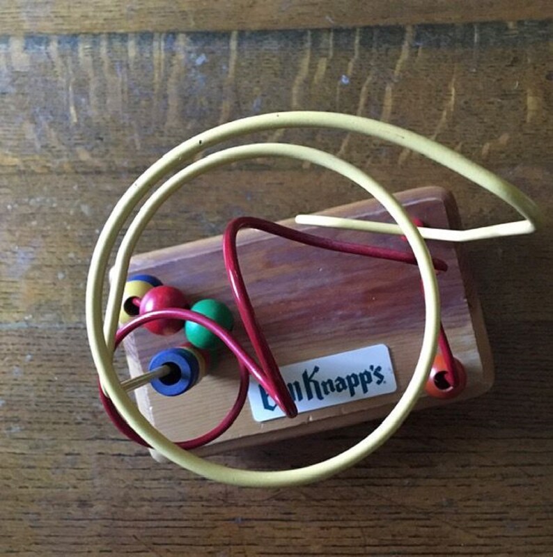 Bill Knapp/'s Bead Maze Toy Vintage Memorabilia from Restaurant