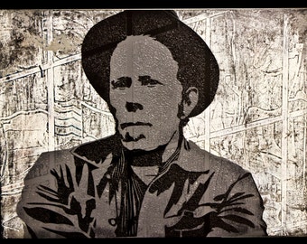 Mixed Media Portrait of Tom Waits