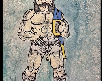 Logan Kilmeister - Watercolor and Ink. 11”x14”