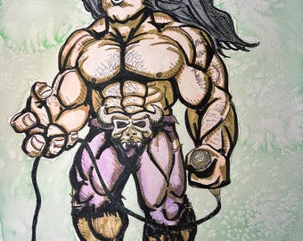 Glenn Smash - Watercolor and Ink. 11”x14”
