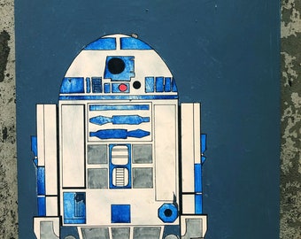 Acrylic Painting of R2D2