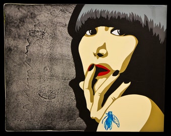 Mixed Media Portrait of Karen O
