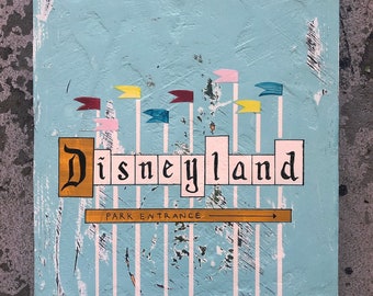 Vintage Disneyland sign painting