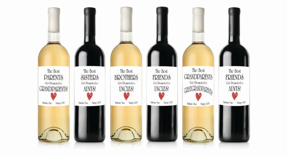 pregnancy announcement wine labels the best parents etsy best wine labels
