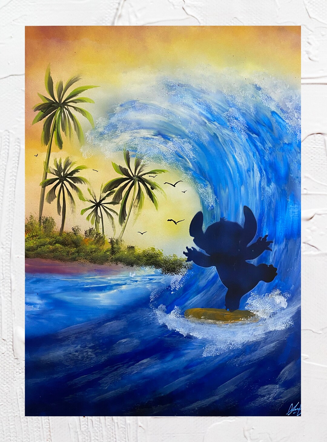 Lilo &amp; Stitch Surfing - Etsy