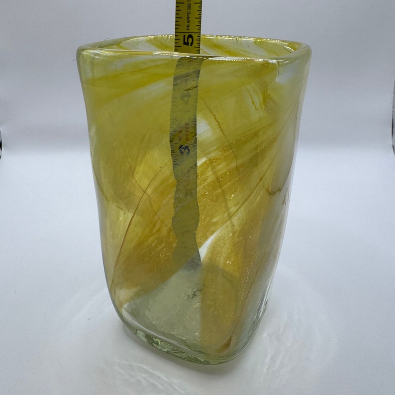 Vintage & Signed Hand Blown Vase 1977 Norm Thomas Etsy