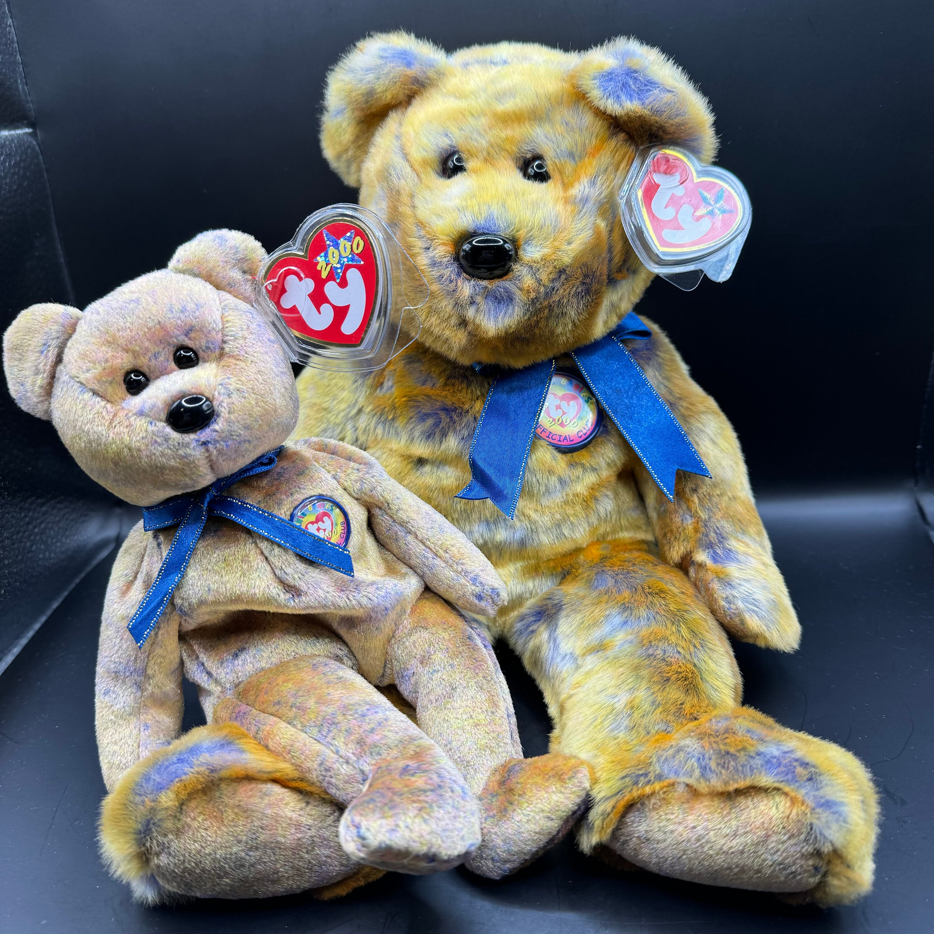 Clubby Anniversary Beanie Baby Set: Large Small Collector's