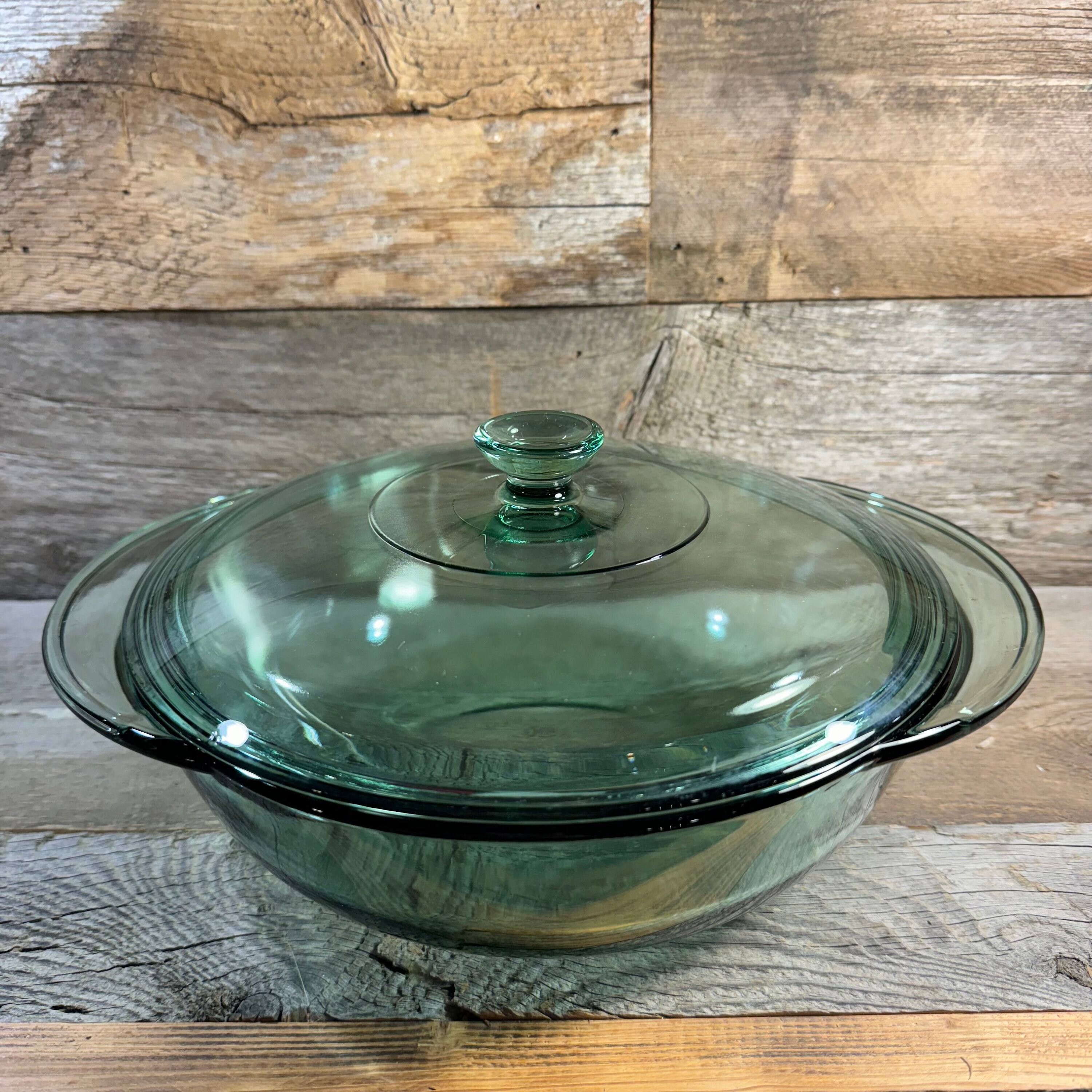 Anchor Hocking Green Casserole Dish With Lid -2 Quart