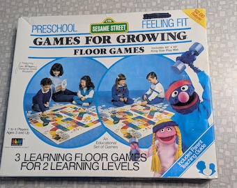 Sesame Street Preschool Feeling Fit Games For Growing Floor Games 1987