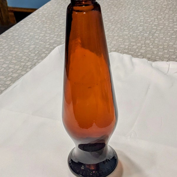 1960's Brown amber footed Michelob beer bottle