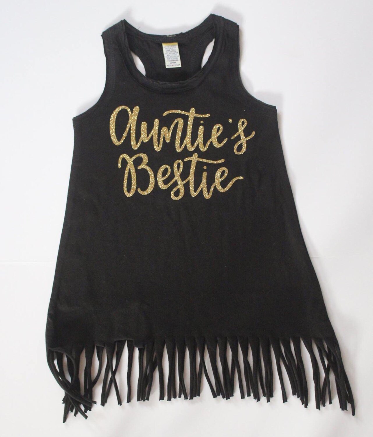 Aunties Bestie fringe dress Baby girl clothes aunties bestie Etsy