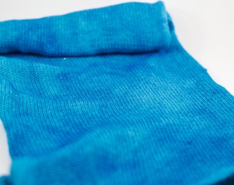 Sparkle Sock blank - hand dyed - single stranded sock blank - blue - sock yarn blank - 4ply sock yarn - merino nylon - knitting - crochet