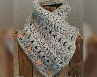 Crochet PATTERN - Cozy Cowl Scarf, Versatile Design, worn different ways, slouchy, comfy Outlander - INSTANT download! Pdf - Great DIY gift!