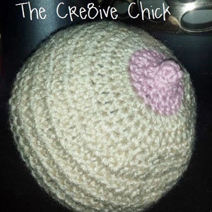 Baby BOOB Beanie newborn hat crochet pattern for breastfeeding new Moms! Head breast cover diy baby shower gift! INSTANT download! PDF