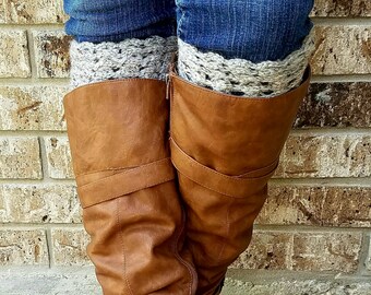 Crochet PATTERN - Chunky Boot Sock Versatile Design, slouch or tall, comfy & stylish - INSTANT download! Pdf - Great DIY gift!