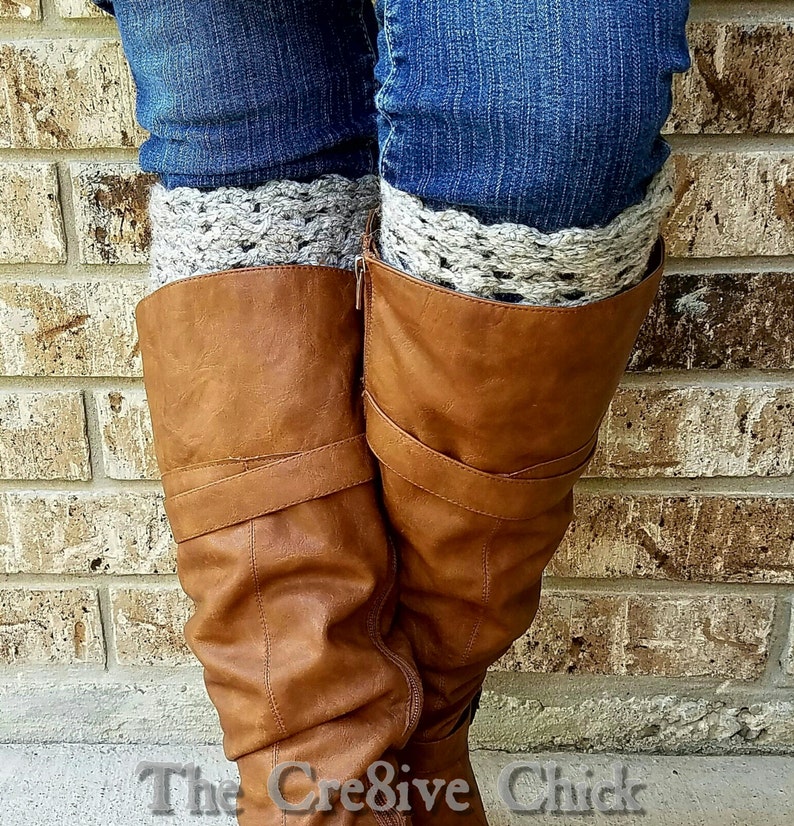 Crochet PATTERN Chunky Boot Sock Versatile Design, slouch or tall, comfy & stylish INSTANT download Pdf Great DIY gift image 1