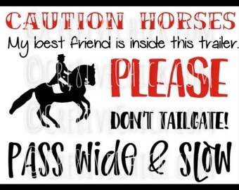 HORSE RIDING WARNING STICKERS SIGNS MULTI SIZE LISTING 
