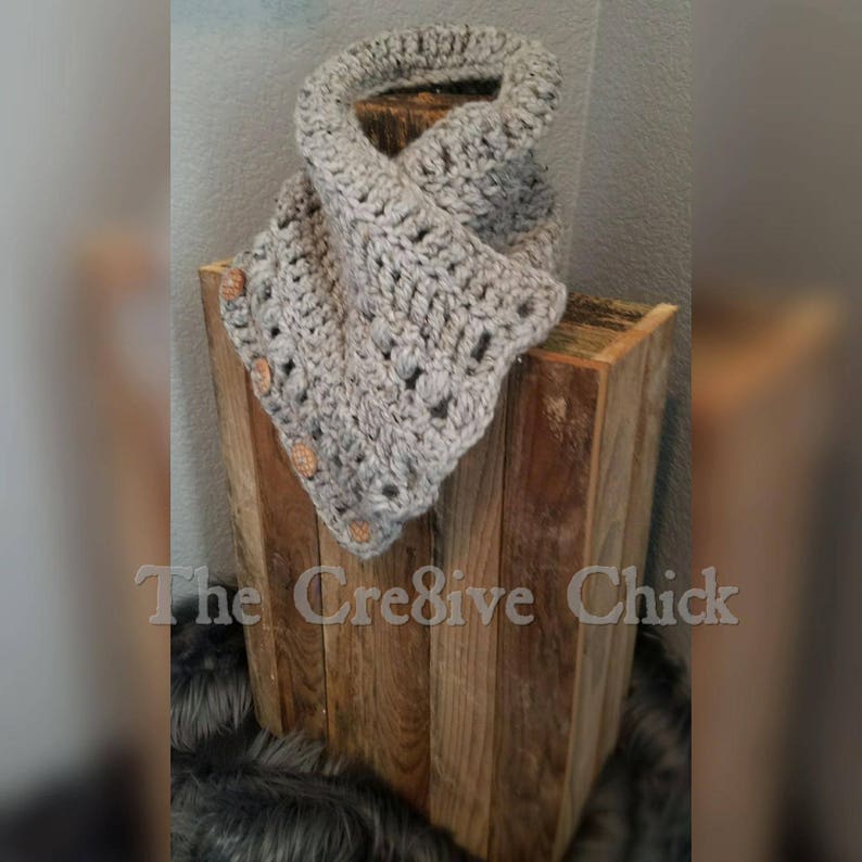 Crochet PATTERN Outlander fan Cowl Scarf, Versatile Design, worn different ways, slouchy, comfy INSTANT download Pdf Great DIY gift image 4