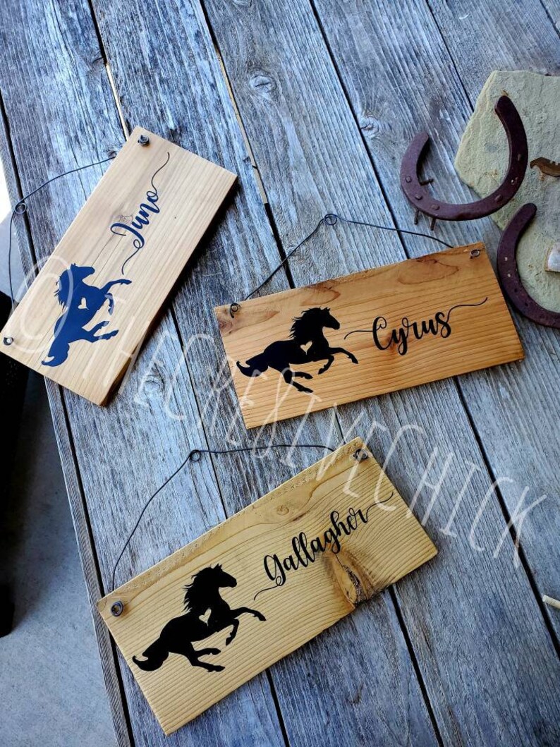 HORSE Show STALL SIGN With Your Horse's Name Personalized Etsy
