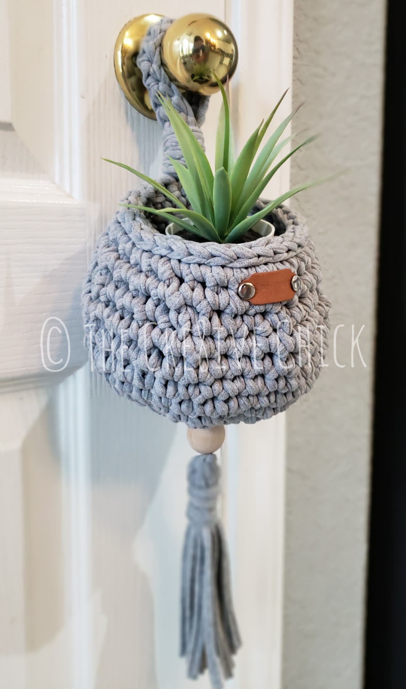 Chunky Hanging Basket Crochet Pattern Succulent Air Plant