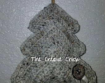 Christmas tree crochet PATTERN 6" tall- PDF available immediately! DIY for wall decor wreath window garland festive gift tag Xmas decoration