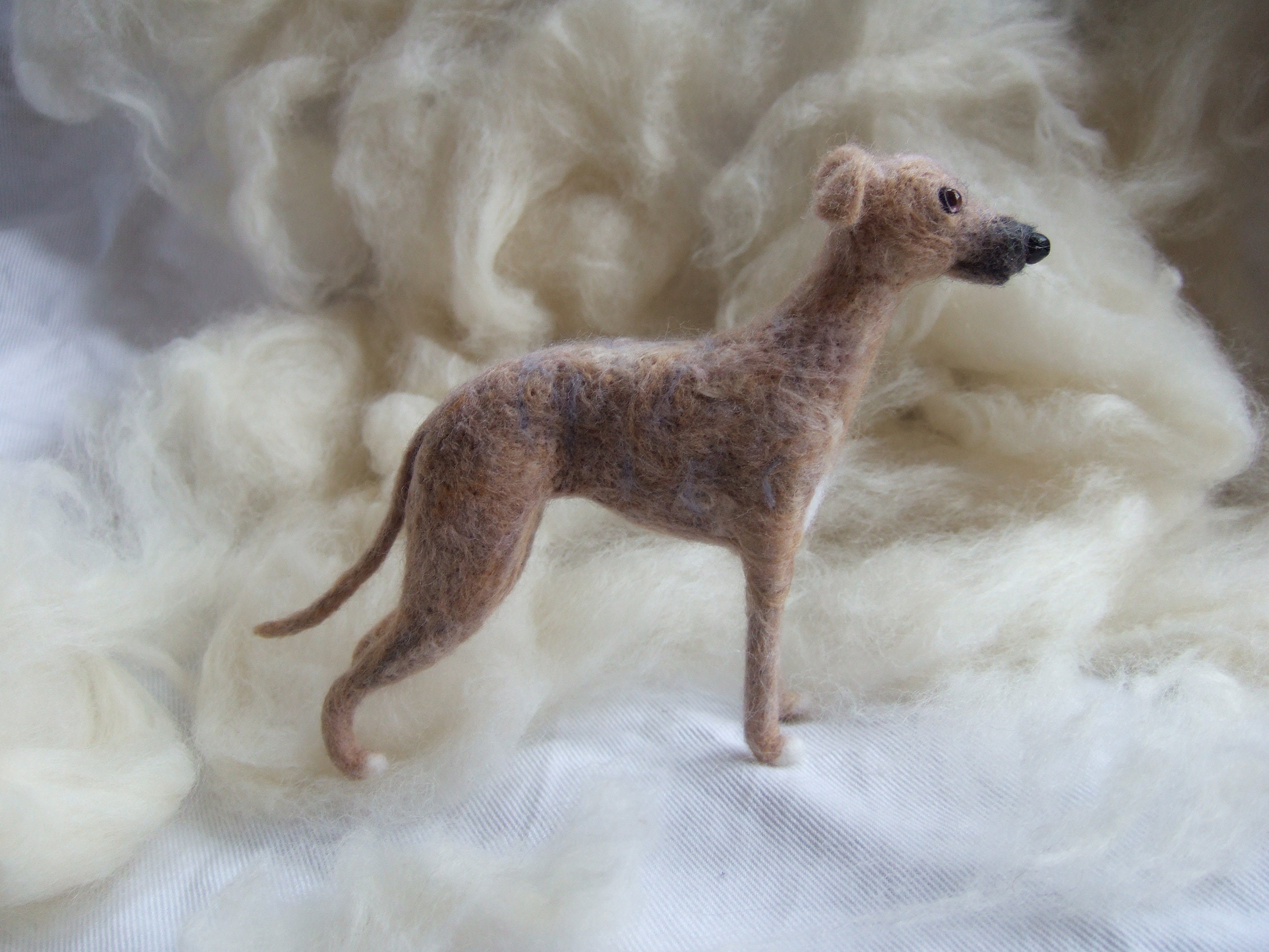 Needle Felted Dog Whippet MADE TO ORDER Etsy