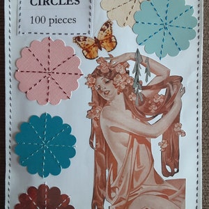 100 cercles de pétoncles en papier découpés décorations scrapbooking fabrication de cartes journal indésirable