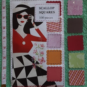 100 carrés de pétoncles en papier découpés décorations scrapbooking fabrication de cartes journal indésirable