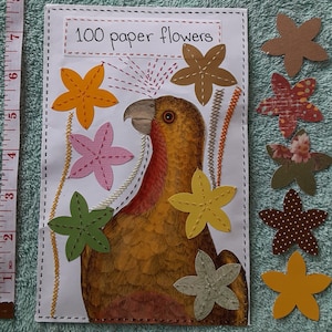 100 papieren bloemen stansen gestanst decoraties scrapbooking kaarten maken junkdagboek vogel