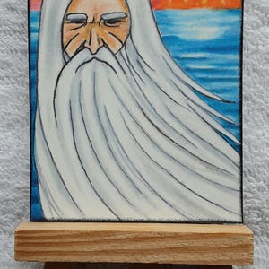 Original ACEO Art Card The Wind In The Wizard magic